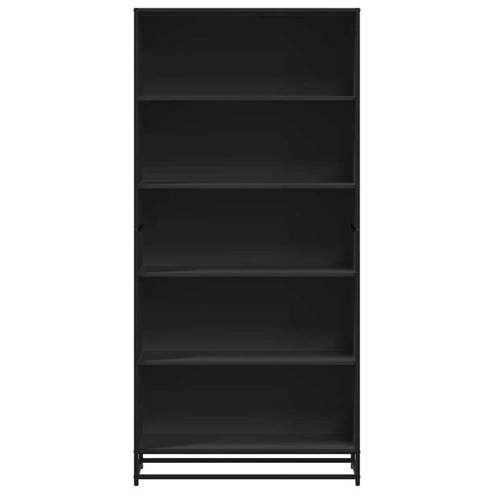 Bibliotecă, negru, 80,5x35x170,5 cm, lemn prelucrat - WALTI WALTI