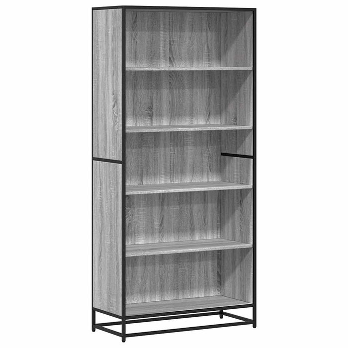 Bibliotecă, gri sonoma, 80,5x35x170,5 cm, lemn prelucrat WALTI