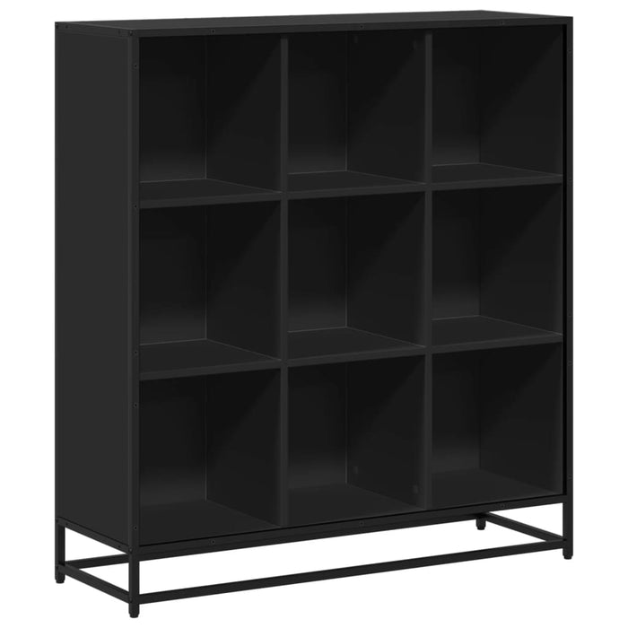 Bibliotecă, negru, 97,5x33x107,5 cm, lemn prelucrat și metal - WALTI WALTI