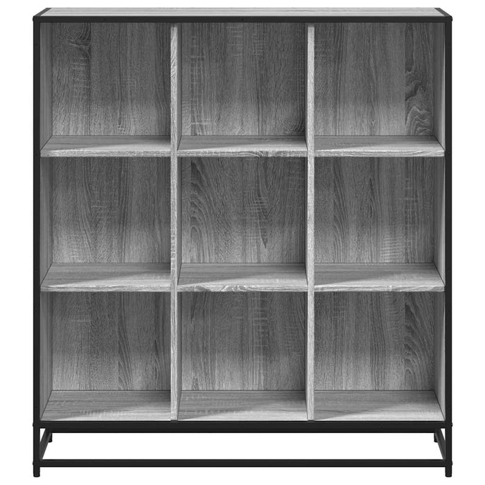 Bibliotecă, gri sonoma, 97,5x33x107,5 cm, lemn prelucrat/metal - WALTI WALTI