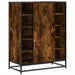 Pantofar, stejar fumuriu, 75x38x97,5 cm, lemn prelucrat/metal - WALTI WALTI