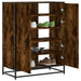 Pantofar, stejar fumuriu, 75x38x97,5 cm, lemn prelucrat/metal - WALTI WALTI
