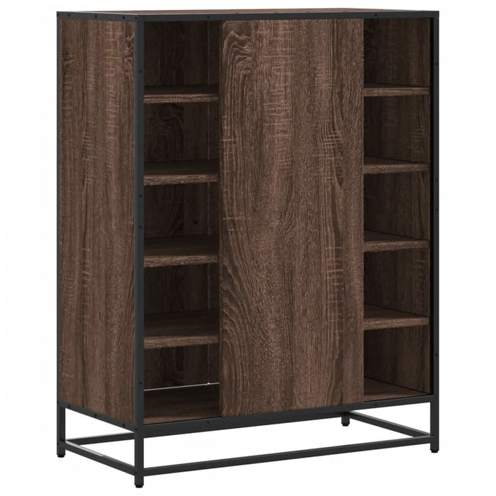 Pantofar, stejar maro, 75x38x97,5 cm, lemn prelucrat/metal - WALTI WALTI