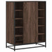 Pantofar, stejar maro, 75x38x97,5 cm, lemn prelucrat/metal - WALTI WALTI