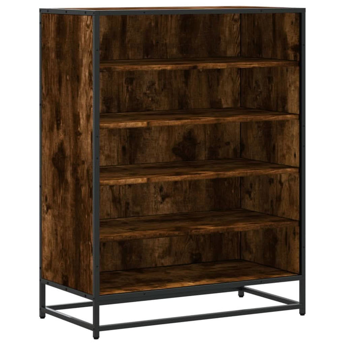 Pantofar, stejar fumuriu, 75x38x97,5 cm, lemn prelucrat/metal - WALTI WALTI