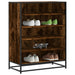 Pantofar, stejar fumuriu, 75x38x97,5 cm, lemn prelucrat/metal - WALTI WALTI