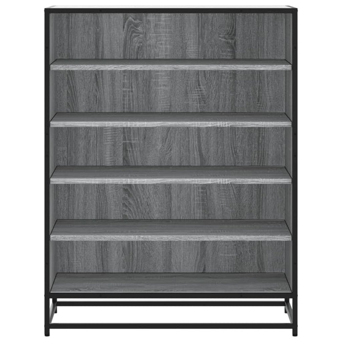 Pantofar, sonoma gri, 75x38x97,5 cm, lemn prelucrat/metal - WALTI WALTI