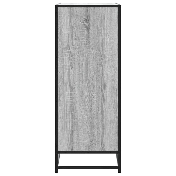 Pantofar, sonoma gri, 75x38x97,5 cm, lemn prelucrat/metal - WALTI WALTI