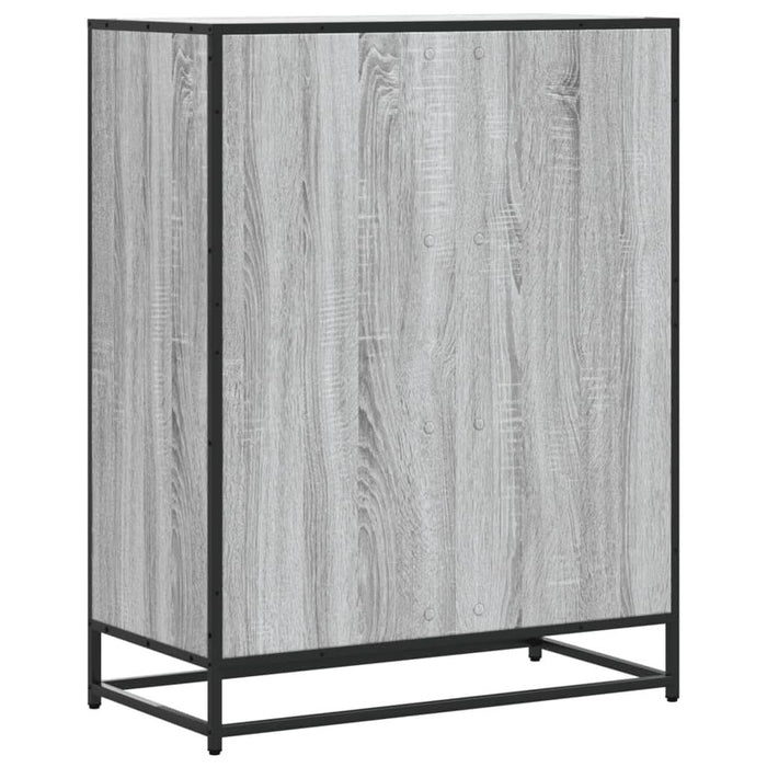 Pantofar, sonoma gri, 75x38x97,5 cm, lemn prelucrat/metal - WALTI WALTI