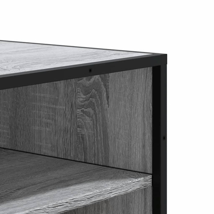 Pantofar, sonoma gri, 75x38x97,5 cm, lemn prelucrat/metal - WALTI WALTI