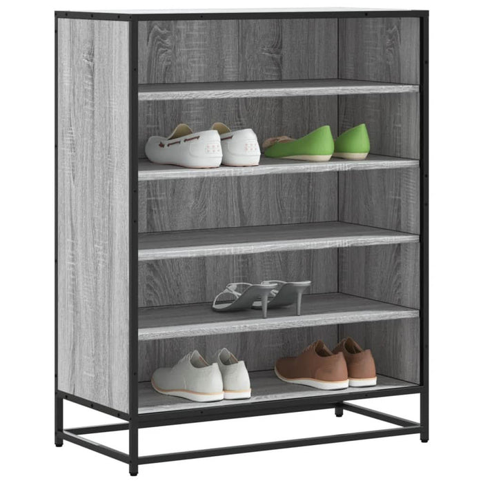 Pantofar, sonoma gri, 75x38x97,5 cm, lemn prelucrat/metal - WALTI WALTI