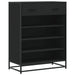 Pantofar, negru, 75x38x97,5 cm, lemn prelucrat/metal - WALTI WALTI