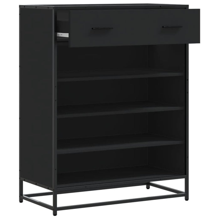 Pantofar, negru, 75x38x97,5 cm, lemn prelucrat/metal - WALTI WALTI