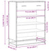 Pantofar, negru, 75x38x97,5 cm, lemn prelucrat/metal - WALTI WALTI