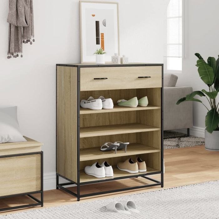 Pantofar, stejar sonoma, 75x38x97,5 cm, lemn prelucrat/metal - WALTI WALTI