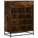 Pantofar, stejar fumuriu, 75x38x97,5 cm, lemn prelucrat/metal - WALTI WALTI