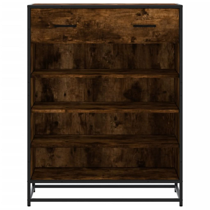 Pantofar, stejar fumuriu, 75x38x97,5 cm, lemn prelucrat/metal - WALTI WALTI