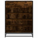 Pantofar, stejar fumuriu, 75x38x97,5 cm, lemn prelucrat/metal - WALTI WALTI