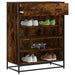 Pantofar, stejar fumuriu, 75x38x97,5 cm, lemn prelucrat/metal - WALTI WALTI