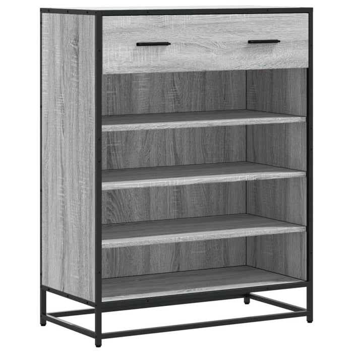 Pantofar, sonoma gri, 75x38x97,5 cm, lemn prelucrat/metal - WALTI WALTI