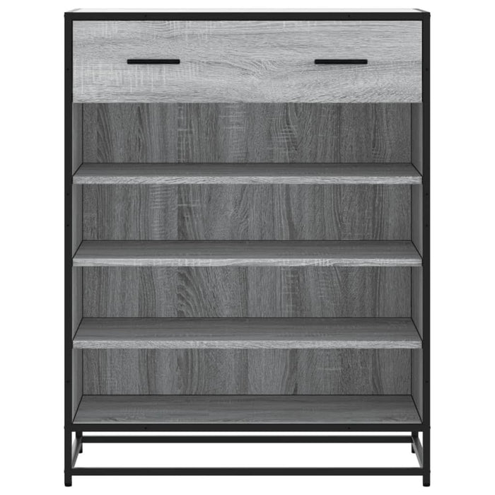 Pantofar, sonoma gri, 75x38x97,5 cm, lemn prelucrat/metal - WALTI WALTI