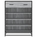 Pantofar, sonoma gri, 75x38x97,5 cm, lemn prelucrat/metal - WALTI WALTI