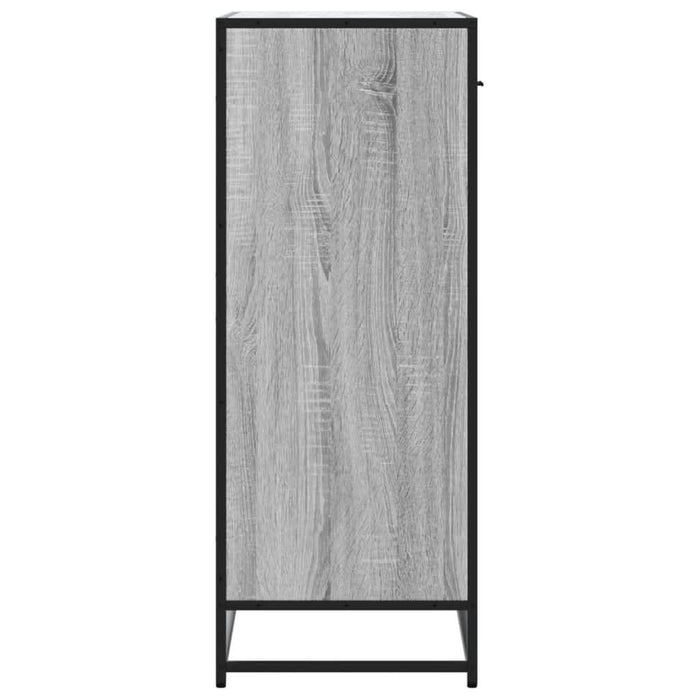 Pantofar, sonoma gri, 75x38x97,5 cm, lemn prelucrat/metal - WALTI WALTI