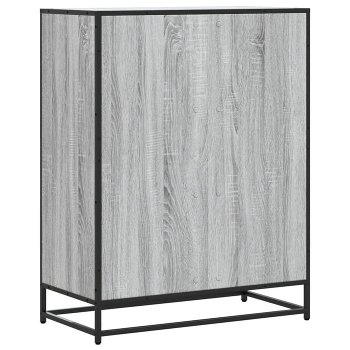 Pantofar, sonoma gri, 75x38x97,5 cm, lemn prelucrat/metal - WALTI WALTI