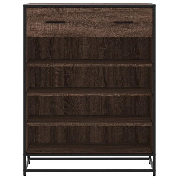 Pantofar, stejar maro, 75x38x97,5 cm, lemn prelucrat/metal - WALTI WALTI