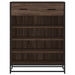 Pantofar, stejar maro, 75x38x97,5 cm, lemn prelucrat/metal - WALTI WALTI