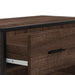 Pantofar, stejar maro, 75x38x97,5 cm, lemn prelucrat/metal - WALTI WALTI