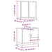 Set mobilier de baie, 2 piese, gri sonoma, lemn prelucrat - WALTI WALTI