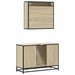 Set mobilier de baie, 2 piese, stejar sonoma, lemn prelucrat - WALTI WALTI