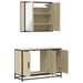 Set mobilier de baie, 2 piese, stejar sonoma, lemn prelucrat - WALTI WALTI