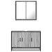 Set mobilier de baie, 2 piese, gri sonoma, lemn prelucrat - WALTI WALTI