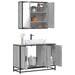 Set mobilier de baie, 2 piese, gri sonoma, lemn prelucrat - WALTI WALTI