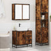 Set mobilier de baie, 2 piese, stejar fumuriu, lemn prelucrat - WALTI WALTI