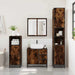 Set mobilier de baie, 2 piese, stejar fumuriu, lemn prelucrat - WALTI WALTI
