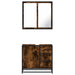 Set mobilier de baie, 2 piese, stejar fumuriu, lemn prelucrat - WALTI WALTI