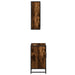 Set mobilier de baie, 2 piese, stejar fumuriu, lemn prelucrat - WALTI WALTI