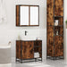 Set mobilier de baie, 2 piese, stejar fumuriu, lemn prelucrat - WALTI WALTI