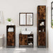 Set mobilier de baie, 2 piese, stejar fumuriu, lemn prelucrat - WALTI WALTI