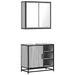Set mobilier de baie, 2 piese, gri sonoma, lemn prelucrat - WALTI WALTI