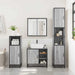 Set mobilier de baie, 2 piese, gri sonoma, lemn prelucrat - WALTI WALTI