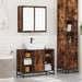 Set mobilier de baie, 2 piese, stejar fumuriu, lemn prelucrat - WALTI WALTI