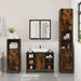 Set mobilier de baie, 2 piese, stejar fumuriu, lemn prelucrat - WALTI WALTI