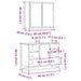 Set mobilier de baie, 2 piese, stejar fumuriu, lemn prelucrat - WALTI WALTI