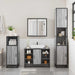Set mobilier de baie, 2 piese, gri sonoma, lemn prelucrat - WALTI WALTI