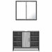 Set mobilier de baie, 2 piese, gri sonoma, lemn prelucrat - WALTI WALTI