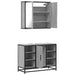 Set mobilier de baie, 2 piese, gri sonoma, lemn prelucrat - WALTI WALTI
